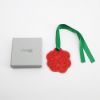 Picture of Lalique 2002 Annual 'Ombelles' Umbles Ornament in Rouge/Red