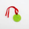 Picture of Lalique 1992 'Gui' Green Mistletoe Annual Christmas Ornament