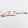 Picture of Antique 1868-1912 Japanese Jungin Silver Ogi (Fan) Shaped Trinket Box with Gold Detailing