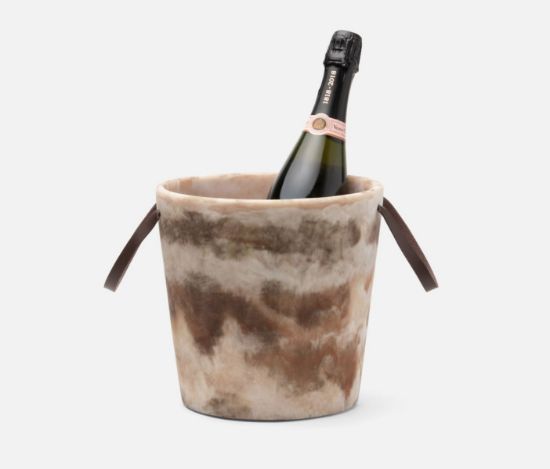 Picture of Blue Pheasant Wesley Barware Brown Swirled Ice Bucket