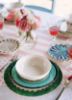 Picture of VIETRI 'Lisbon' Green Stitch Cocktail Plate