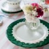 Picture of VIETRI 'Lisbon' Green Brushstroke Round Platter
