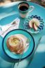 Picture of VIETRI 'Lisbon' Cobalt & Aqua Flower Cocktail Plate
