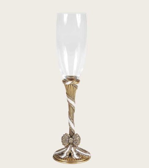 Picture of Edgar Berebi 'Ribbon & Bow' Stem, Golden #8637/7