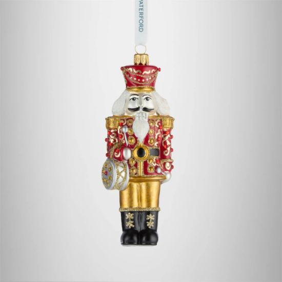 Picture of Waterford Blown Glass 'Holiday Heirlooms' Nutcracker Christmas Ornament