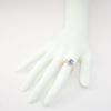 Picture of 14k Rose Gold Blue Topaz & Diamond Ring 