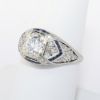Picture of Antique Platinum Diamond & Sapphire Ring 