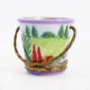 Picture of Limoges Porcelain Gardening Bucket Trinket Box with Surprise Watering Can, Shovel & Flowers Inside