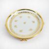 Picture of Limoges Porcelain Gold & White Tray Trinket Box with Miniature Champagne Bottle, Bucket, Glasses & Caviar On Top