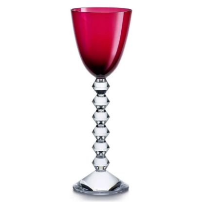 Picture of Baccarat Vega Pair Ruby Red Rhine Wine Glasses