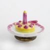 Picture of Limoges Porcelain Strawberry Birthday Cake on Plate with Server Trinket Box 