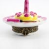 Picture of Limoges Porcelain Strawberry Birthday Cake on Plate with Server Trinket Box 