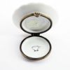 Picture of Limoges Porcelain Chocolate Covered Pear on Plate Trinket Box 