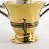 Picture of Limoges France Champagne Bottle in Golden Ice Bucket Trinket Box