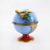 Picture of Limoges France Millennium Globe Trinket Box with Golden Well Filled with a Champagne Bottle & Glasses