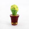 Picture of Limoges Porcelain Yellow Amaryllis Flowers in Purple Pot Trinket Box 