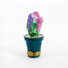 Picture of Limoges Porcelain Potted Pink & Purple Hyacinths Trinket Box
