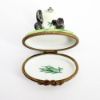 Picture of Limoges Porcelain Panda Eating Bamboo Trinket Box