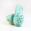 Picture of Herend Porcelain Pair of Rabbits Figurine #5324 in Green Fishnet