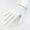 Picture of Stainless Steel and 18k White Gold Diamond Bracelet