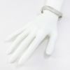 Picture of 18k White Gold and Pavé Set Diamond Hinged Bangle Bracelet