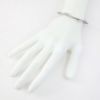 Picture of Stainless Steel and 18k White Gold Diamond Bracelet