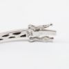 Picture of 14k White Gold & Diamond Hinged Bangle Bracelet 