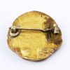 Picture of Antique French Rolled Gold Saint Jeanne d'Arc Religious Brooch/Medal by Savard & Fils