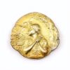 Picture of Antique French Rolled Gold Saint Jeanne d'Arc Religious Brooch/Medal by Savard & Fils