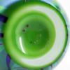 Picture of Signed 1978 Orient & Flume Iridescent Art Glass Lily Pad Vase, Numbered 186