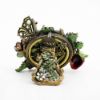 Picture of Jay Strongwater Miniature Round Frame with Strawberry & Butterfly