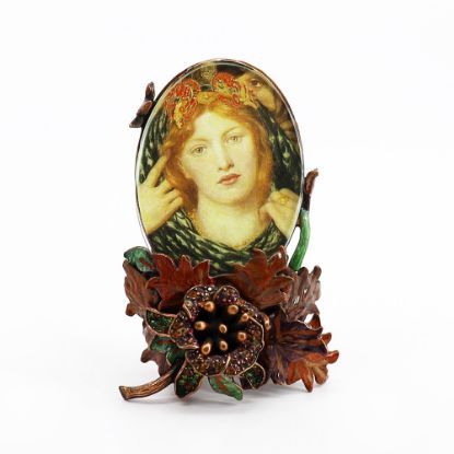 Picture of Jay Strongwater Oval Autumn Leaves Frame