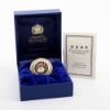 Picture of Vintage Halcyon Days 'Be Happy' Enameled Cat Pill Box with Box & COA