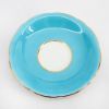 Picture of 1930's Aynsley Bone China Turquoise Tea Cup & Saucer with Floral Interior