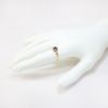 Picture of Antique Victorian Era 10k Gold & Blue Paste Ring with Diamond Halo