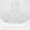 Picture of Neiman Marcus Pair of Crystal Candlestick Holders 10" Tall with Saddle Brown Crocodile Faux Leather Gift Box