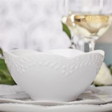Picture for pattern Chelse Muse, Scallop, Floral, White