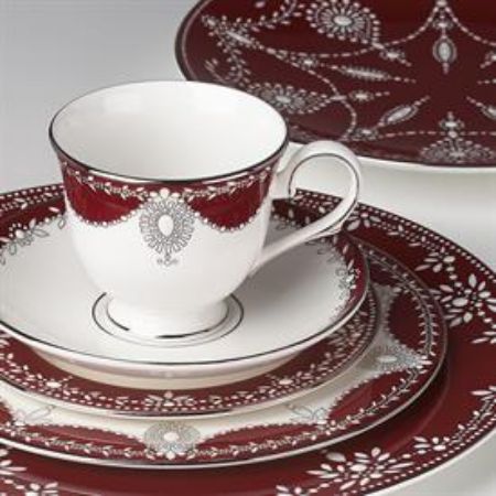 Picture for pattern Empire Pearl, Wine by Marchesa
