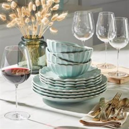Picture for pattern French Perle, Scallop, Ice Blue
