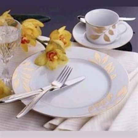 Picture for pattern Gold Leaf White