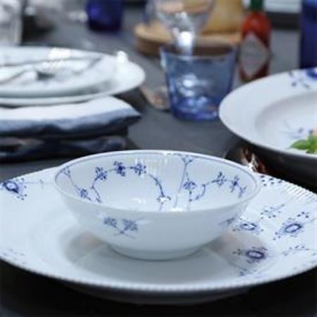 Picture for pattern Blue Fluted, Plain