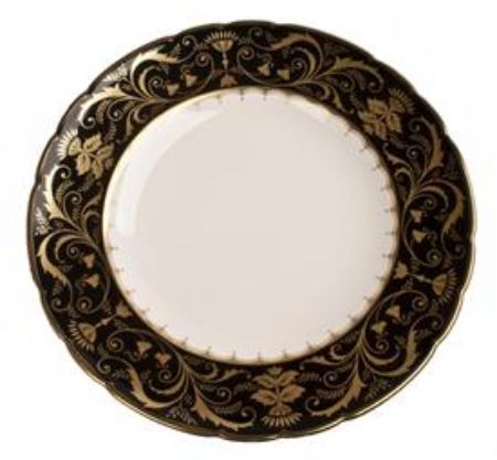 Picture for pattern Darley Abbey, Black & Gold